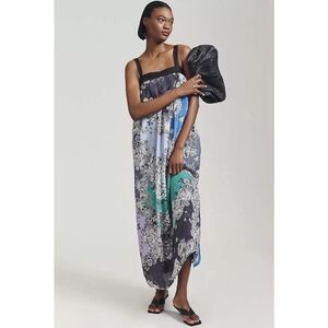 Anthropologie Atsu Printed Maxi Dress Size XS